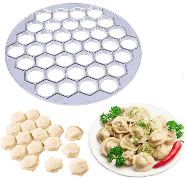 37 trous en aluminium boulette moule ravioli fabricant russe Pelmeni Machine Cutter cuisine outils de cuisson 220601