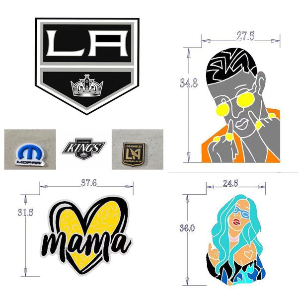 

singer selina karol g bad bunny croc charms pins grow in dark charms for sandal shoes decal, White;pink