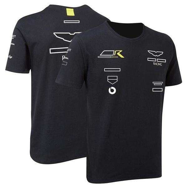 

f1 team round neck t-shirt men's and women's fans clothing short-sleeved racing suits breathable quick-drying suits can be customi