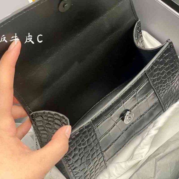 

2022ss balencigas's bag luxuryss women luxurys designer fashion handbags hourglass bags high version b family female leather crocodile