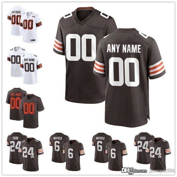 

custom cleveland''browns''men women youth jersey 2 amari cooper 24 nick chubb 4 deshaun watson 28 jeremiah owusu-koramoa, Black