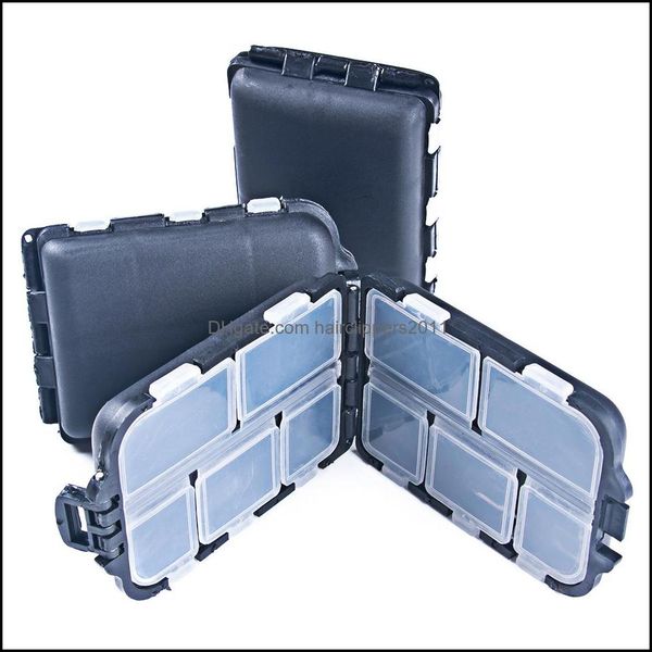 

fishing accessories sports outdoors plastic 10 compartments lure bait hook tackle storage box container fish toolbox baits packaging drop