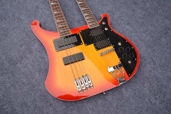 

ricken electric guitar 4 string bass and 6 string guitar double head