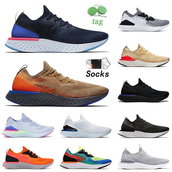 

sports running shoes epic fly knit v1 v2 sneakers blue brownish yellow orange belgium light grey volt olive club gold triple white mens wome