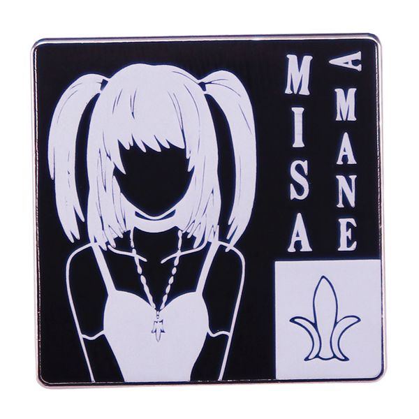 

cute enamel pin badges with anime jewelry gift brooch death note manga brooches on clothes japanese accessories s001, Blue