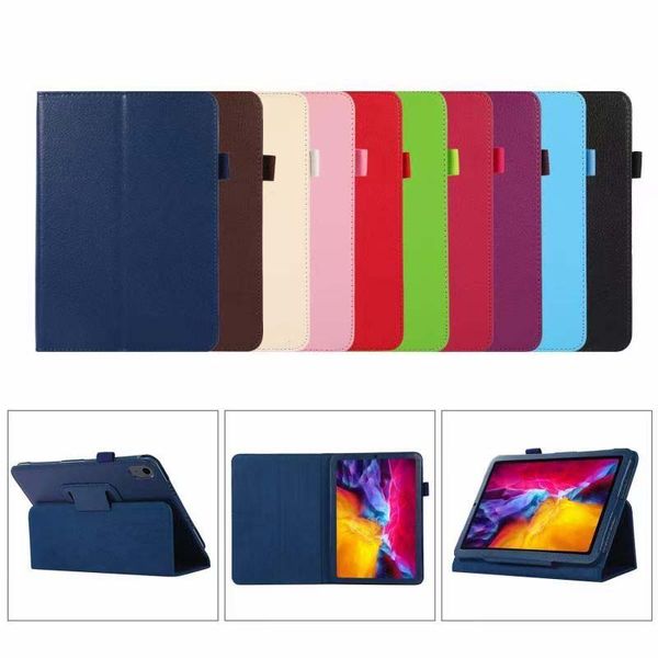 Litchi Deri Çevirme Katlanır Folio Kapak Kılıfları Için iPad 10.2 10.5 2/3/4 Air1 Air2 Pro 9.7 Mini 6/2/3/4/5/6 11