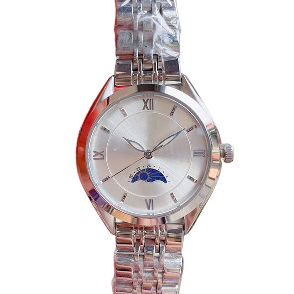 

fashion quartz ladies designer watch 30mm mineral super strong mirror rose gold dial movement watches luminous waterproof movement simple so, Slivery;brown