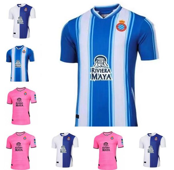

22 23 rcd espanyol soccer jerseys kids home away third 7 wu lei uado s.darder herrera r.d.t. embarba pedrosa morlanes loren 2022 2023 home j, Black;yellow