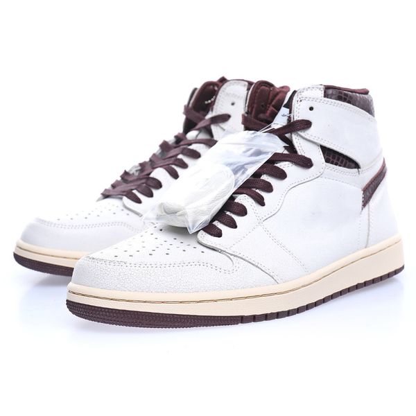 

shoes authentic a ma maniere x jumpman 1 high og do7097-100 outdoor sports sneakers mens womens sail burgundy crush