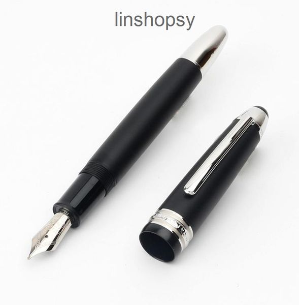 

giftpen luxury meistersteks 149 matte black classical fountain pen business office stationery brand write ink pens for good christmas gift, Blue;orange