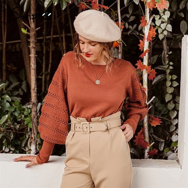 

casual knitted women pullover sweater autumn winter long sleeve female pullover brick red ladies jumper lj201126, White;black