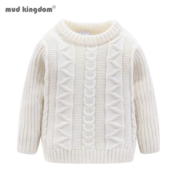 

mudkingdom boys sweater pullover solid autumn and winter cotton knitted sweater girls kids sweaters lj201128, Blue