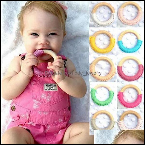 

soothers teethers wooden teether ring handmade crochet rings wood circl dhxzr