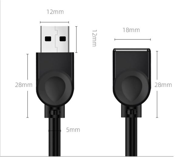 

5m usb data extension cable male to female