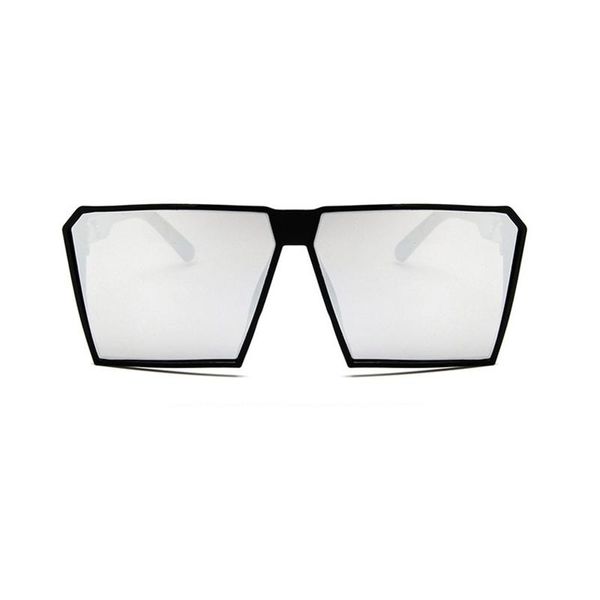 

sunglasses fashion oversized driving men's vintage square traveling sun glasses women colorful big frame mirror eyewearsunglasses, White;black