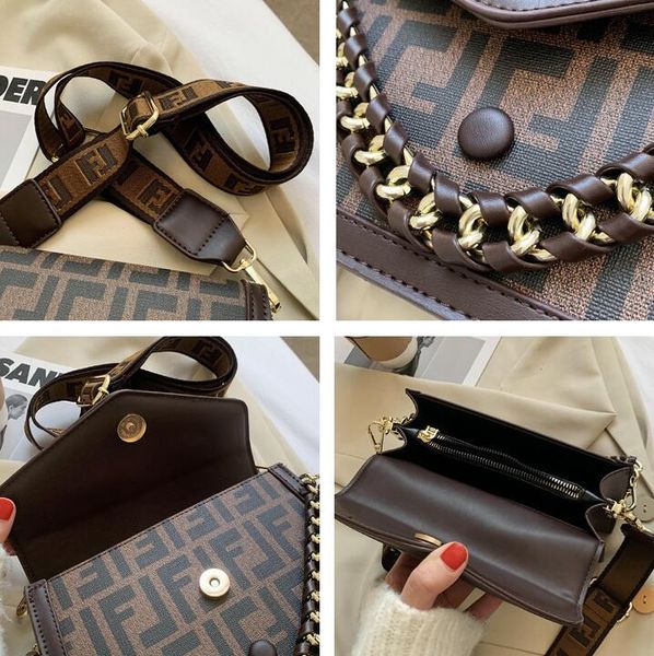 

women's bags new trendy chain small square bag shoulder messenger bag, Black;red