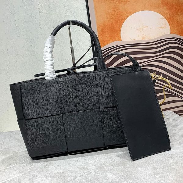 

2022 women arcos crochet shopping bags cassettes 2 piece totes handbags leather plain shoulder bag cross body plain color