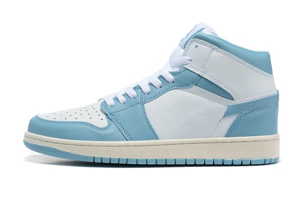 

1 1s mid unc 2022 bq6472-141 basketball shoes womens mens size us 4-13 36-45