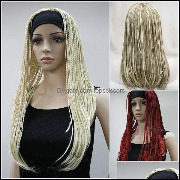 WIG CAPS Аксессуары для волос Инструменты продукты Ladies Braids Wigs 3/4 наполовину повязка на голову косплей Fancy Party Addwig Cap Delive 2021 Beufq