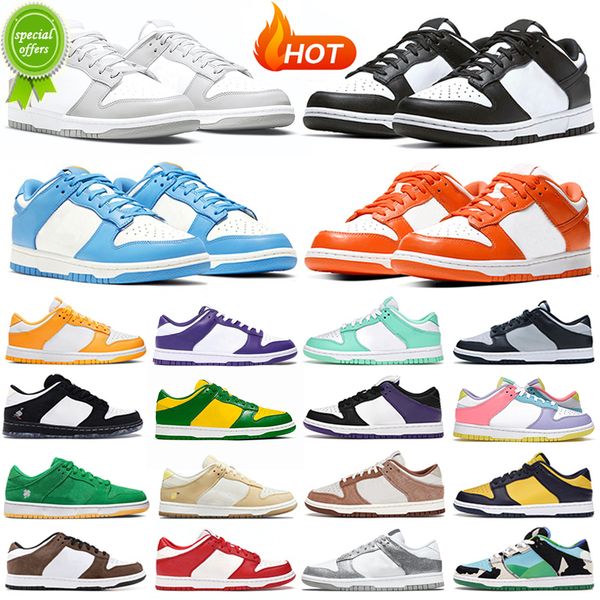 

2022 men women sneaker casual shoes unc panda sneakers syracuse grey fog university red womens sports trainers, Black