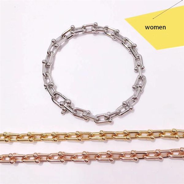 

2022 charm bangle earring necklace small and large size special design chain for women and man jewelry gifts have vele275v, Black