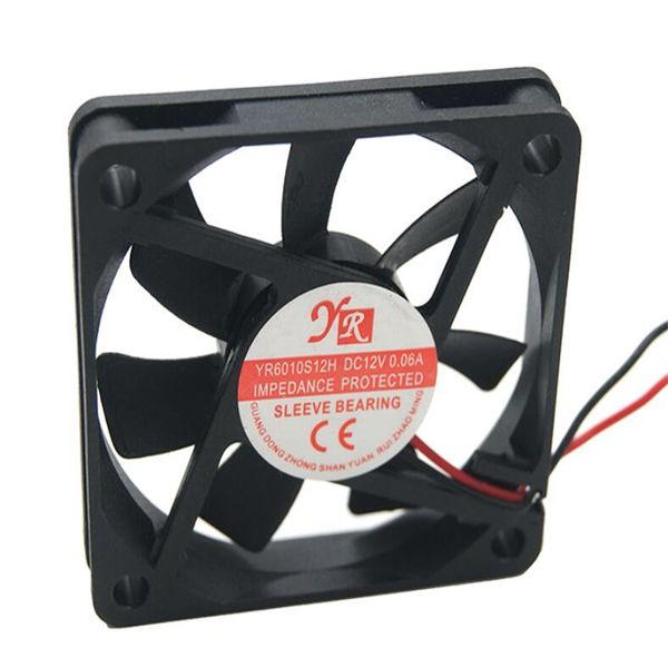 Ventilador por atacado: HG6010S12H 6mm 6010 12 V fonte de alimentação chassis, equipamentos médicos, ventilador de refrigeração fina