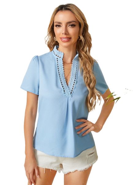 

frill trim open knit y1fx#, White