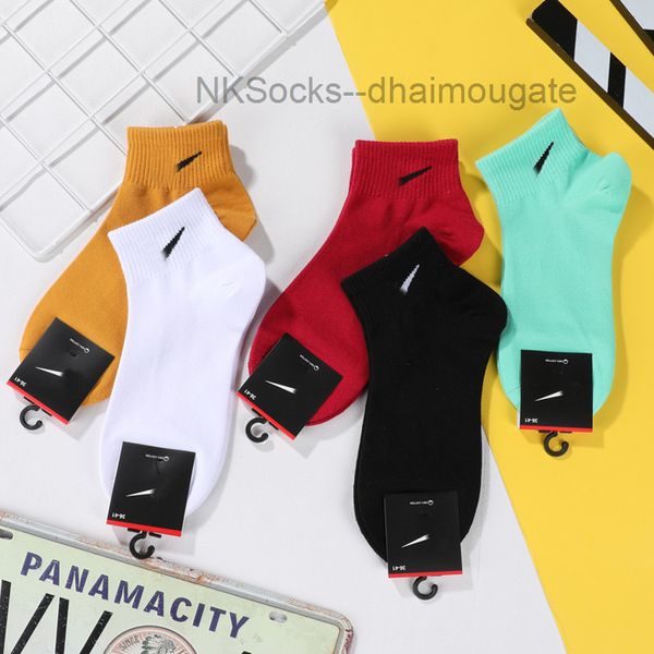 

classic men's fashion socks hook brand designer women's leisure lovers' short tube sportsocks luxury women men breathable ver, Black