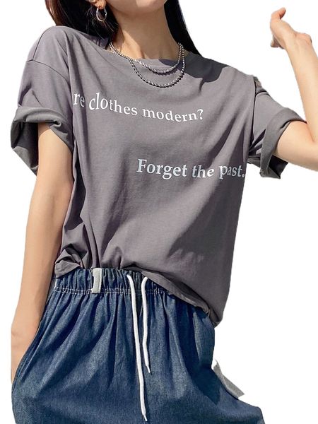 

dazy slogan graphic crew neck tee r1lp#, White