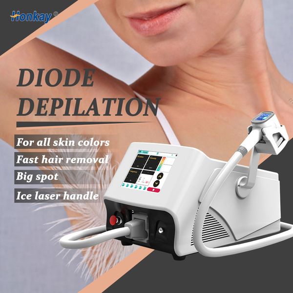 

professional 808nm diode beauty laser hair removal machine three wavelengths skin rejuvenation beauty spa equipments, Black