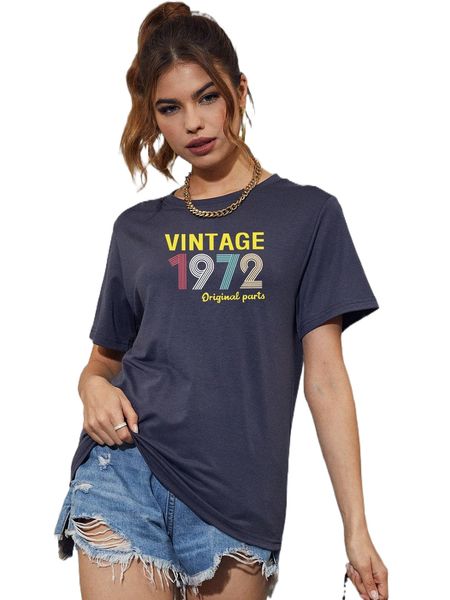 

letter graphic round neck tee z2zy#, White
