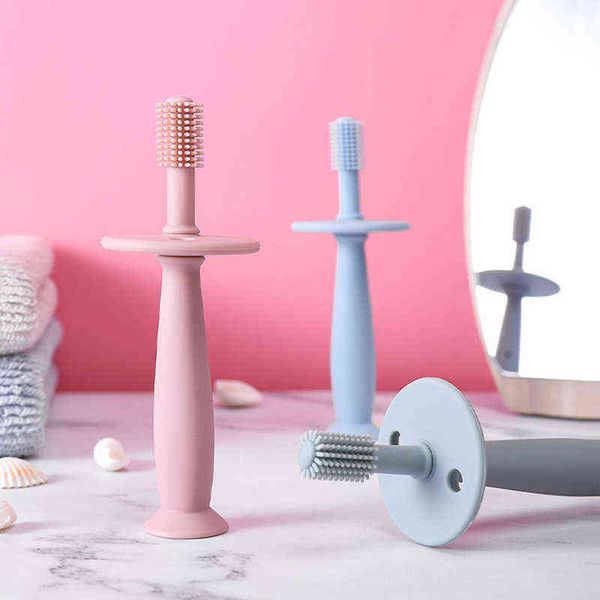 

toothbrush soft silicone baby training toothbrush oral care tooth brush for infant teeth cleaning tool children tooth gifts 0511
