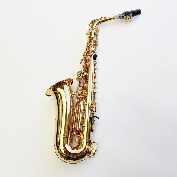 Sassofono contralto Made in Japan 62 Gold professionale con bocchino a fascia Reed Aglet Altro Pacchetto posta