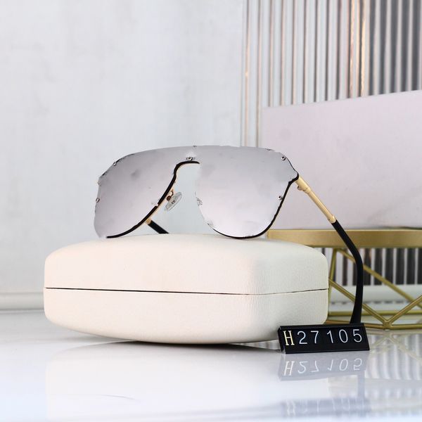 

luxury sunglasses women men designer popular fashion big hollow frame summer style uv protection lens come with case, White;black