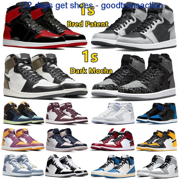 

with original box 3 days ship 1 high og 1s mens basketball shoes bred patent shadow 2.0 university blue dark mocha bio hack chicago pollen r