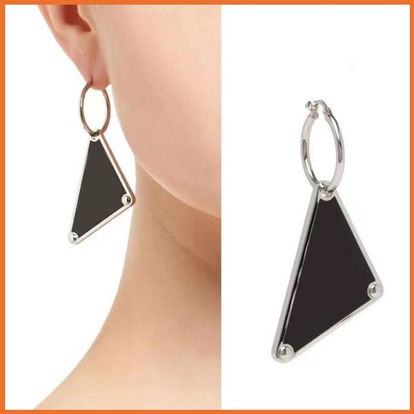 

triangle earings women men fashion jewelry stud hoop designer accessories womens designers gold designer earring pearls 2105223ly225f, Silver