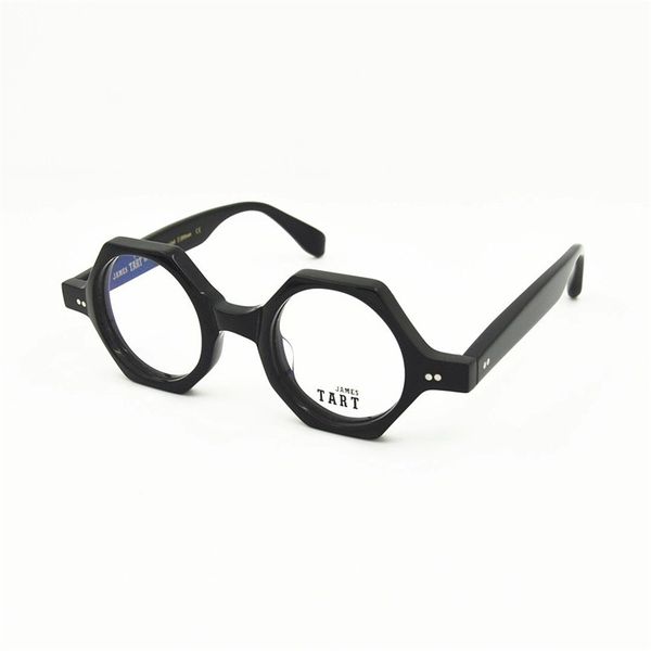 

james tart 231 optical eyeglasses for retro style anti-blue light lens plate full frame with box, White;black
