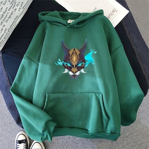 

hoodie genshin impact sweatshirt vintage streetwear women/men japanese anime clothes graffiti style y2k harajuku droshopping 1 220406, Black