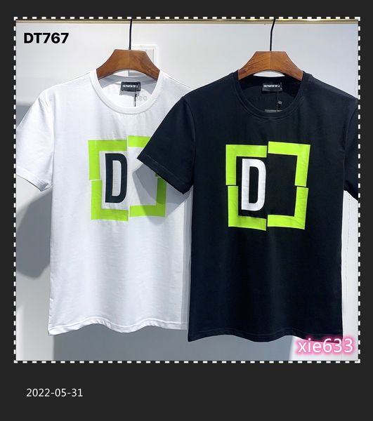 

luxurys dsq t shirts mens designer t shirts black white men summer fashion casual streetwear t-shirt short sleeve size m-xxxl 3210, White;black
