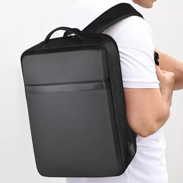 Bolsas Computador de Negócios Bolsa Hard Shell Mochila Impermeável Bolsa Laptop Tablet Viagem Sacos Colégio Estudante USB Charging Interface Escola de Armazenamento