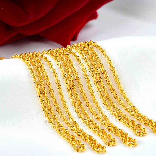 NYMPH Real 18K Collana in oro Fine Jewelry Pure AU750 Catena pendente Genuine Solid per le donne Wedding Luxury X504