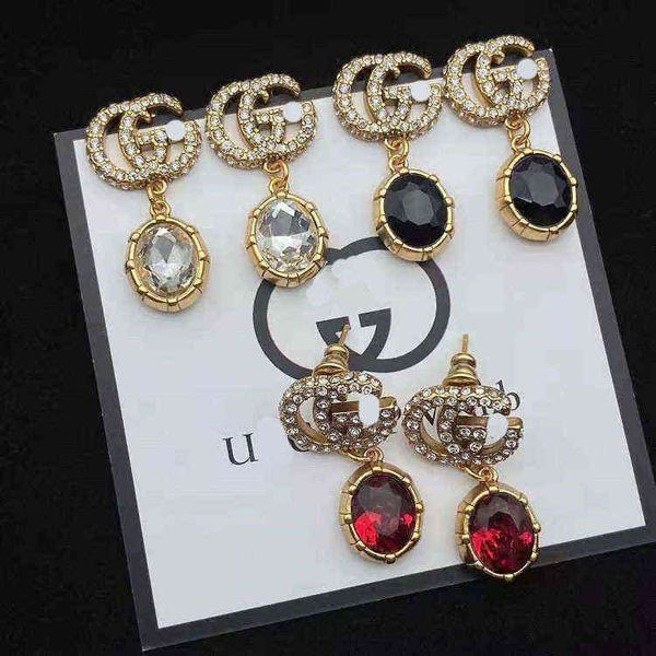 

factory outlet earrings star light luxury rhinestone brass silver needle, Golden