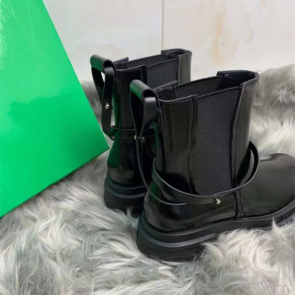 

boots british style french thick soled shoes elastic black martin boots niche chelsea fashion versatile