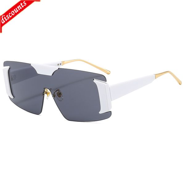 

men's women's fashion trend brand sunglasses wholesale new personalized framels one piece outdoor modern, White;black