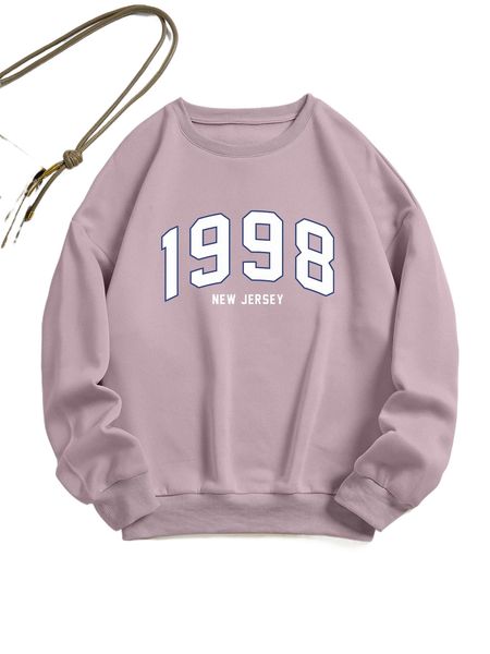 

letter graphic thermal pullover x1ho#, Black