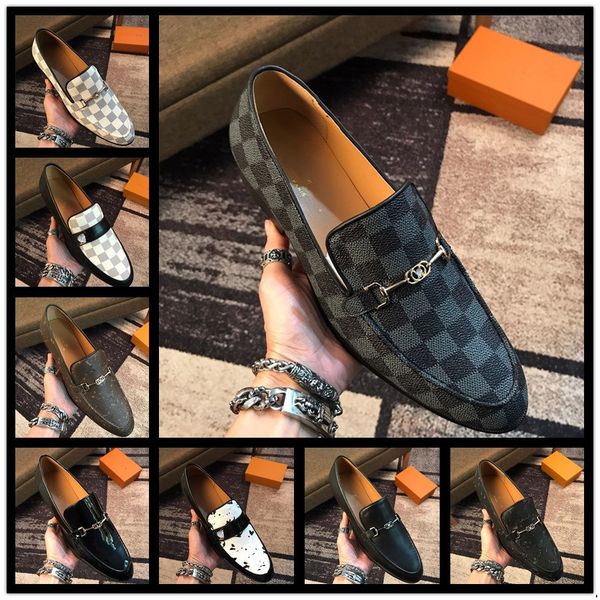 

designer luxury men casual shoes brock oxford retro crocodile leather mens formal shoes spring and autumn 2022 new men's shoe, Black