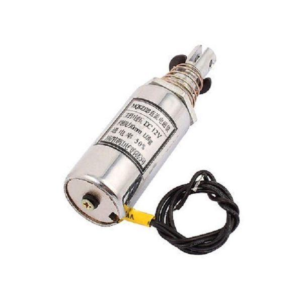 Schalter MQ8-Z12B DC 12V/DC24V 1kg Force Wired Plunger Spring Pull Type Solenoid ElectromagnetSwitch