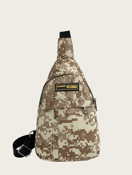 

boys camo pattern sling bag she