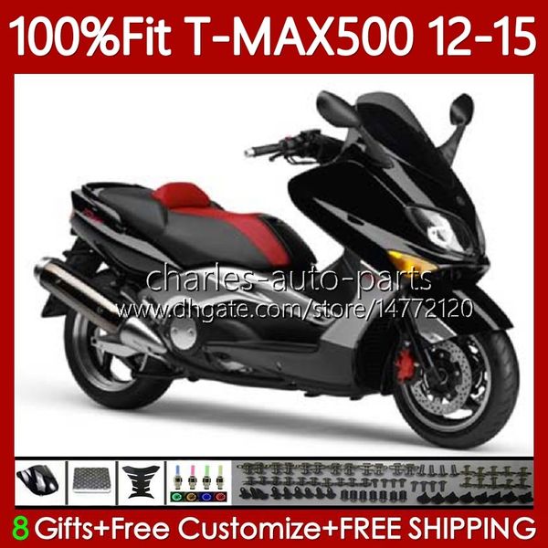 Формуги для инъекций для Yamaha Tmax-500 MAX-500 TMAX500 12 13 14 15 Body 113No.52 T MAX500 Tmax Max 500 2012 2013 2013 2014 2015 черный красный новый T-MAX500 12-15 OEM Codework