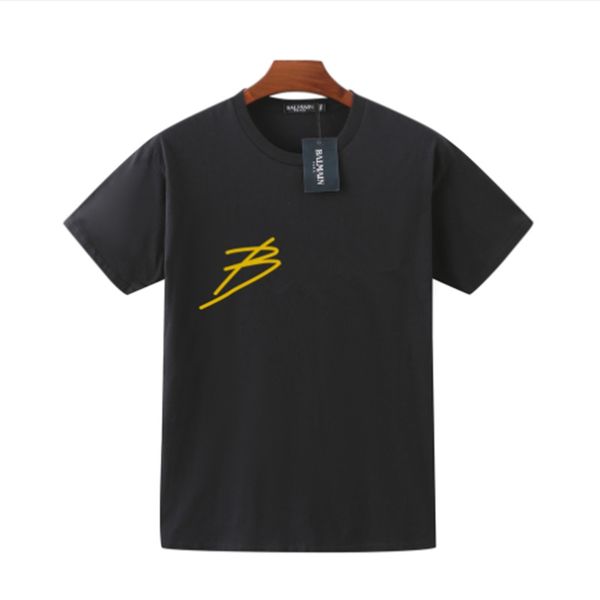 

2022 new mens fashion t shirt designers men black white tees short sleeve women's casual hip streetwear tshirts b almain high quality, White;black